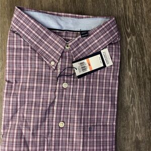 Men's Plaid Shirt in Purple by Izod Sz 3XLT